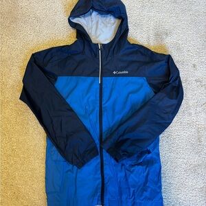 Columbia Kids Blue Hooded Jacket Size Large (14/16)